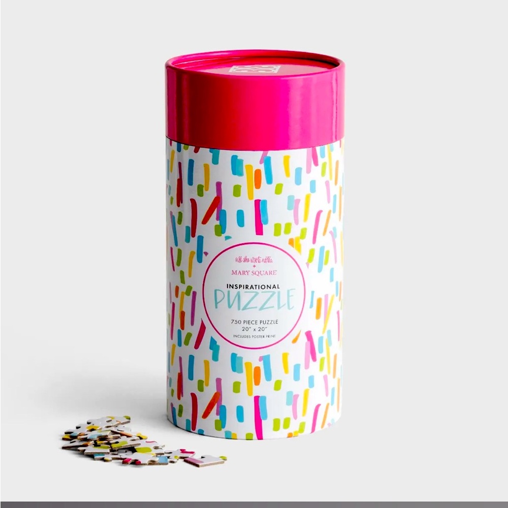 Mary Square You Are Brave Inspirational Puzzle NIP